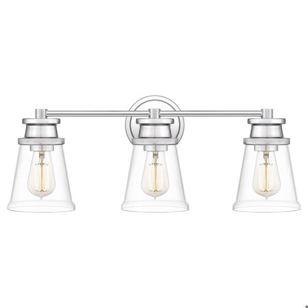 Quoizel Haverfield 3-Light Polished Chrome Vanity Light HAV8624C